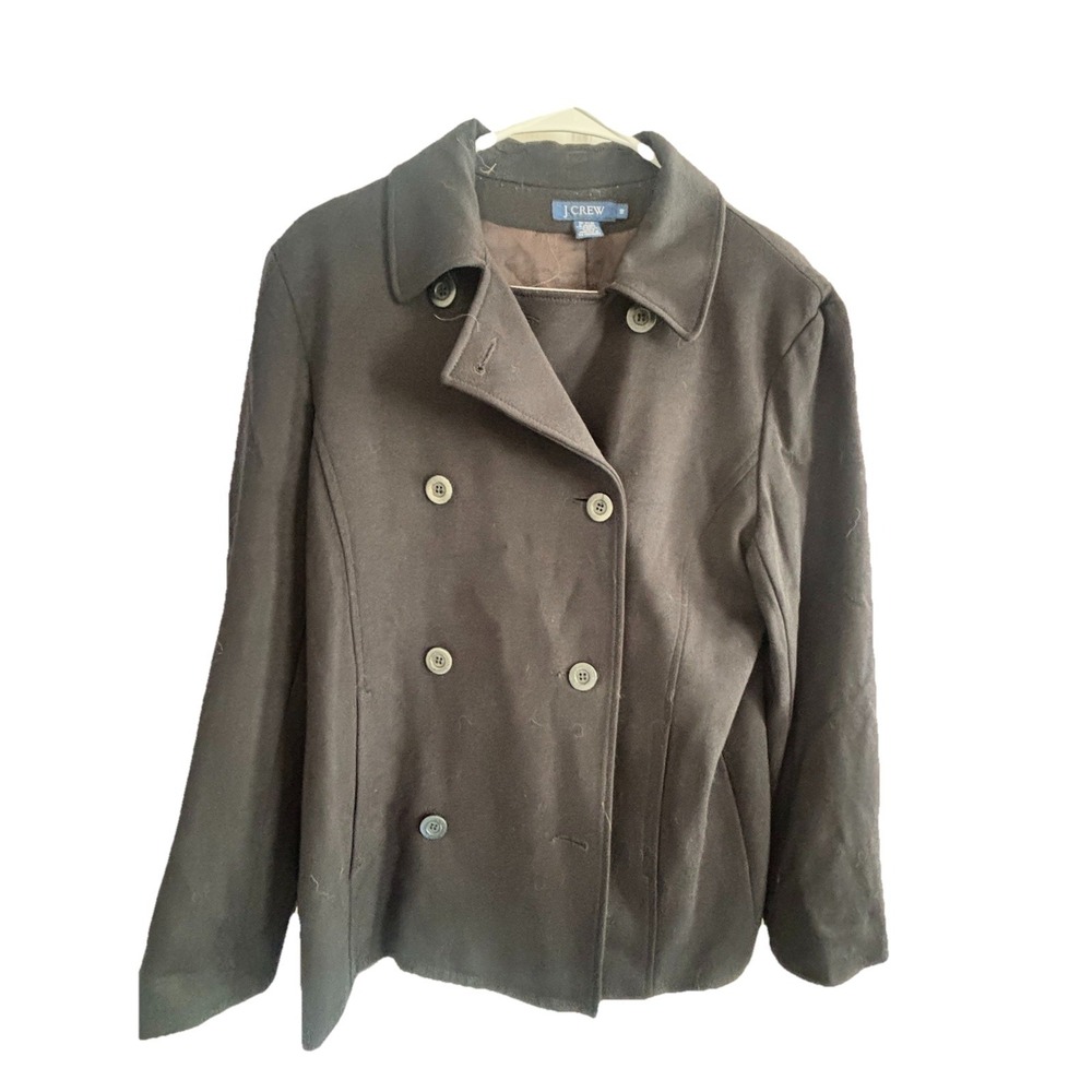 J Crew Double Breasted Peacoat Womens 10 Preppy Jacket Classic Old Money‎ Office